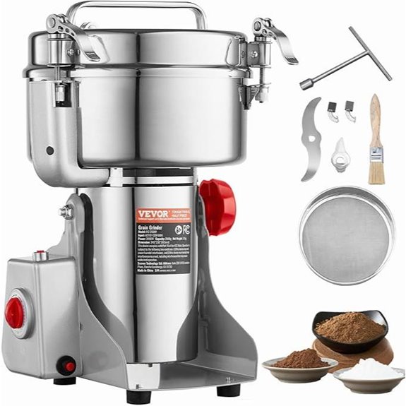 VEVOR 2000g Electric Grain Mill Grinder