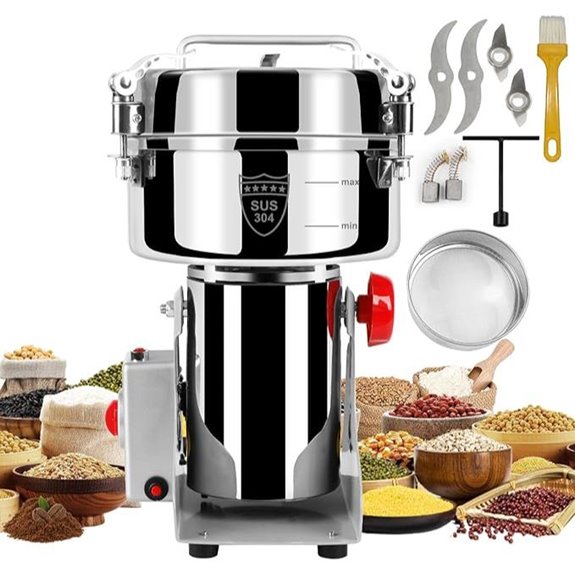 Electric Grain Mill Grinder for Flour and Spices