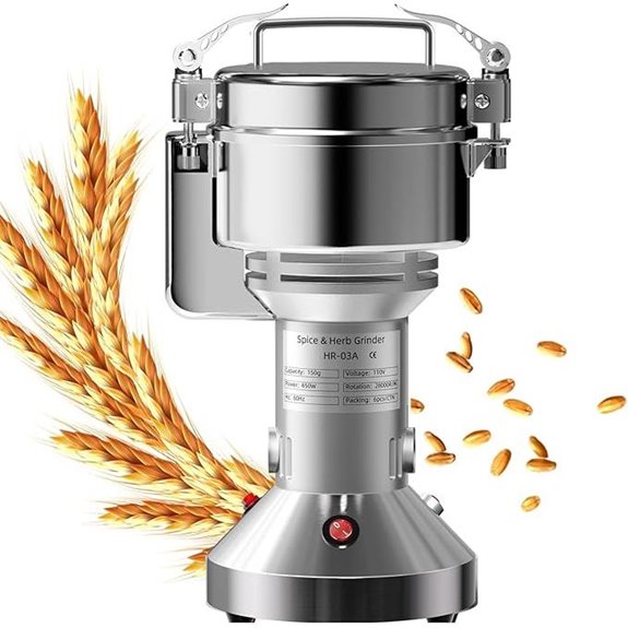 Electric Grain Mill for Wheat Rice Herbs & Spices