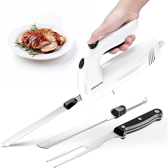 KEENSTAR Electric Knife Set for Meat and Bread