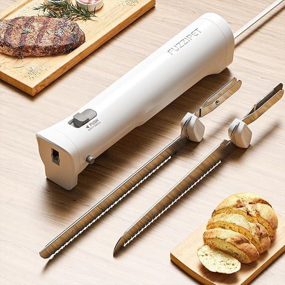 Electric Meat & Bread Slicing Knife with 4 Blades