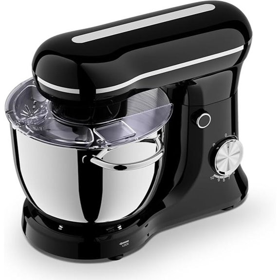 4.8QT Electric Stand Mixer with Stainless Steel Bowl