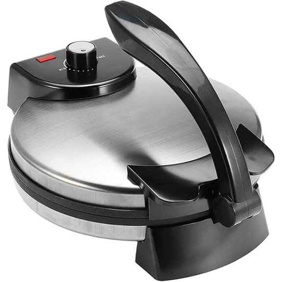 Electric Tortilla & Roti Maker Non-Stick Dough Press