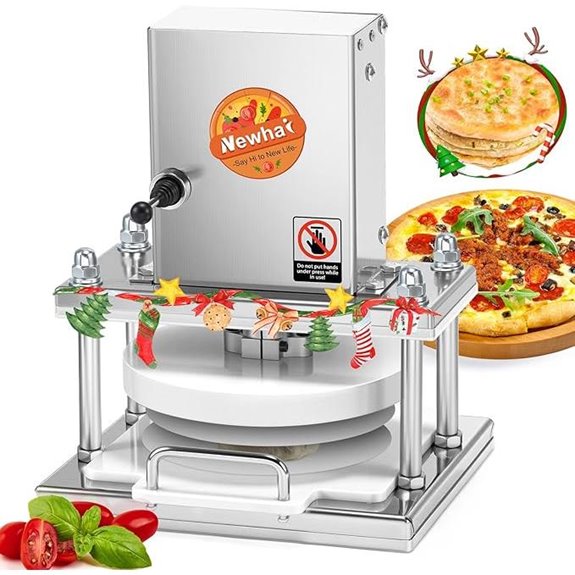 Newhai Electric Pizza Dough Press Machine with Parchment