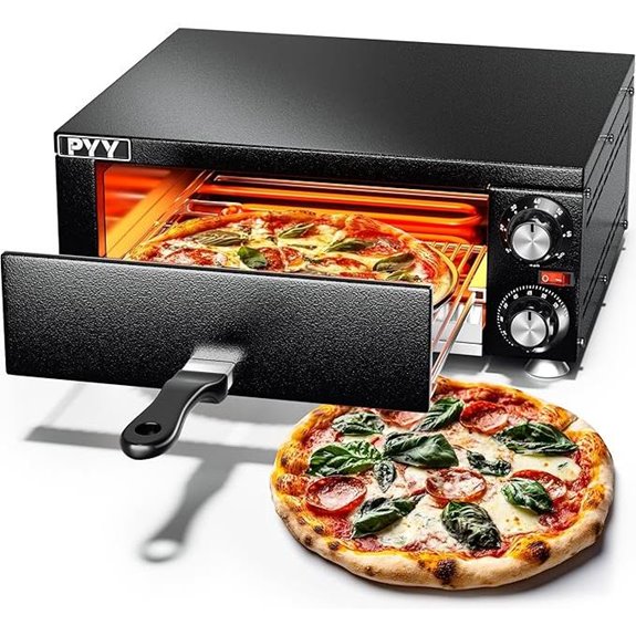 PYY Electric Countertop Pizza Oven with Timer