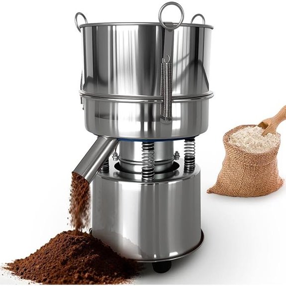 Electric Vibrating Powder Sifter with 80 Mesh Screen