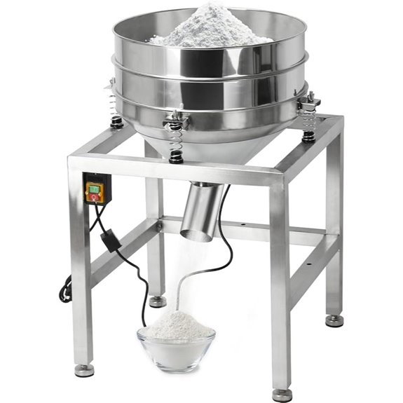 Electric Powder Sifter Machine with 40/100 Mesh Screens