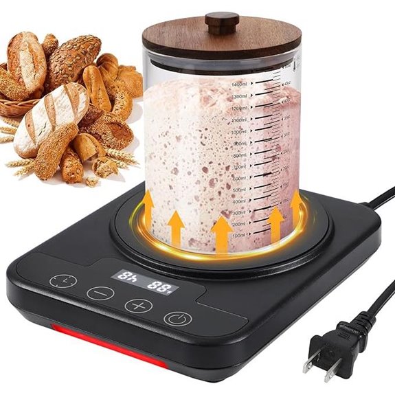 Electric Sourdough Starter Warmer Mat with Timer