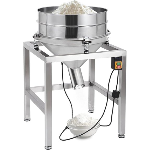 Electric Powder Sifter Machine with Stainless Steel Screens