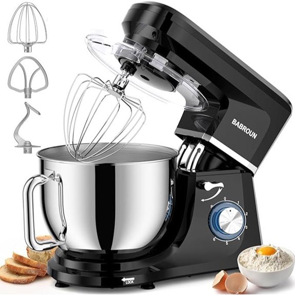 8.45 QT Electric Stand Mixer with Dough Hook