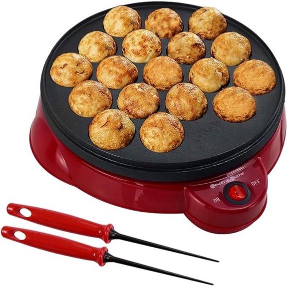 Electric Takoyaki Maker with Accessories