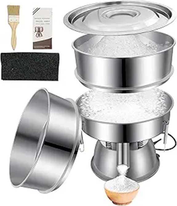 Electric Vibrating Flour Sifter with Meshes