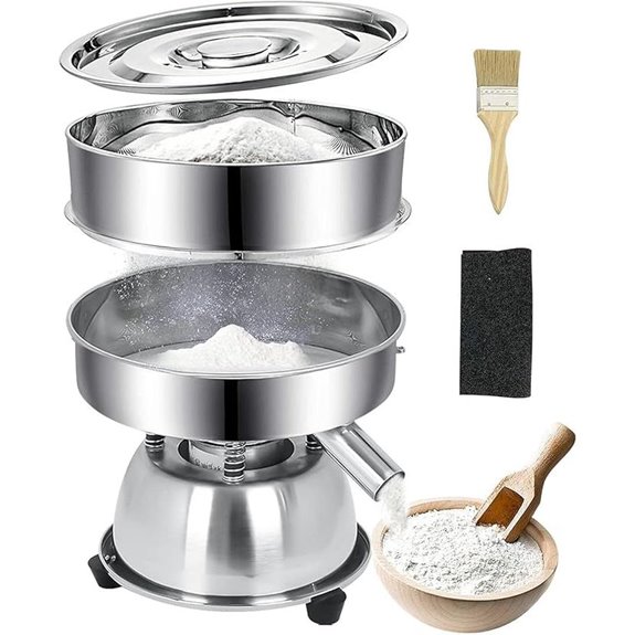 Automatic Electric Vibrating Sifter with 2 Screens