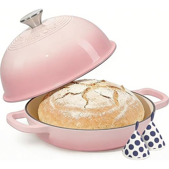Umite Chef 6 Quart Enamel Cast Iron Dutch Oven