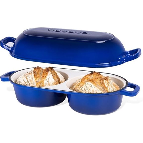 Nuovva Enamelled Cast Iron Dutch Oven for Bread