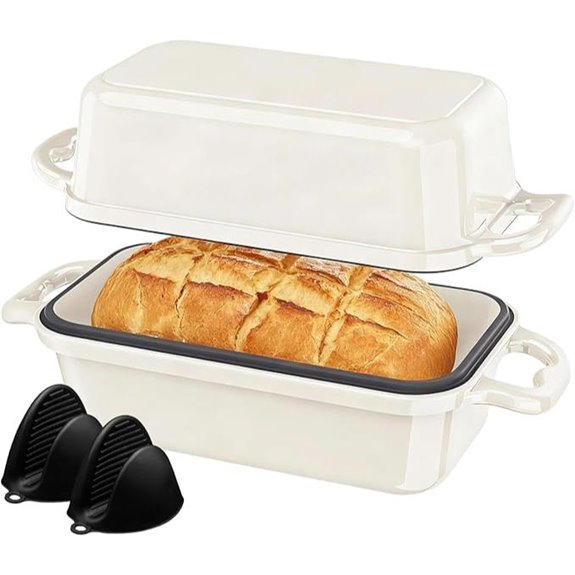 Enameled Cast Iron Bread Loaf Pan Set (2 Pack)