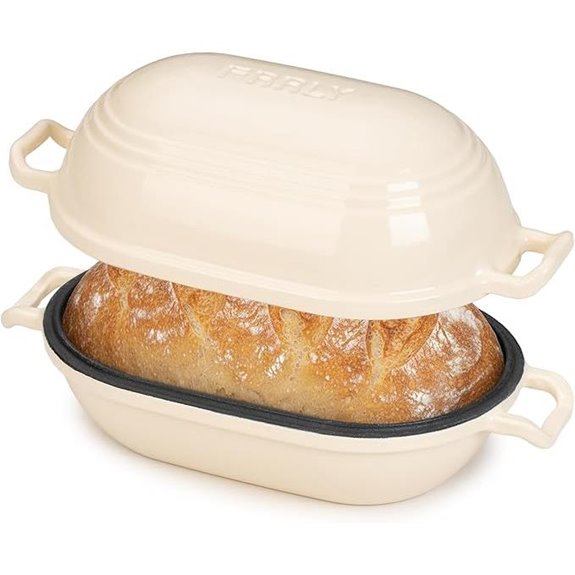 Enameled Cast Iron Dutch Oven for Sourdough Bread
