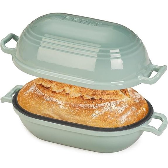 Enameled Cast Iron Dutch Oven for Sourdough Bread