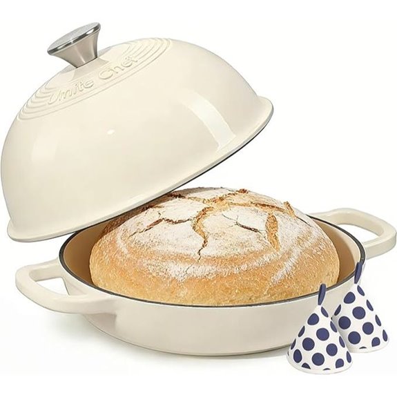 Enameled 6 Qt Round Cast Iron Dutch Oven