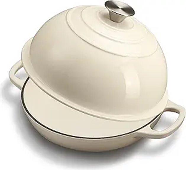 Enameled Cast Iron Dutch Oven for Bread Baking