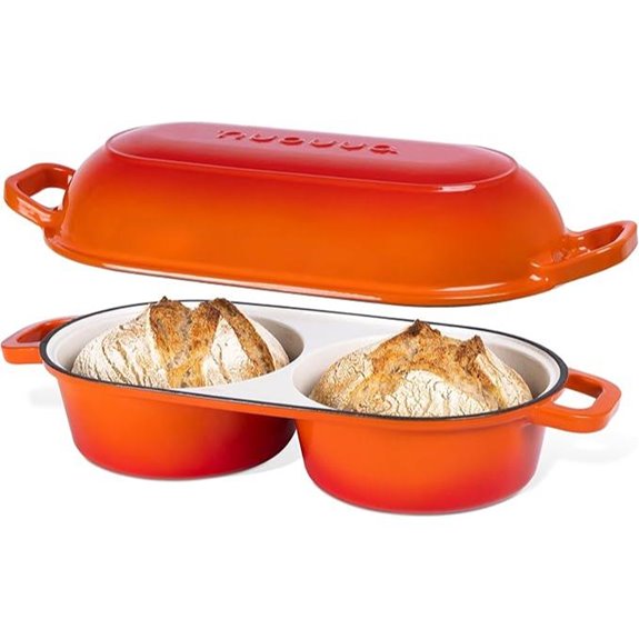 Nuovva Enamelled Cast Iron Dutch Oven for Bread