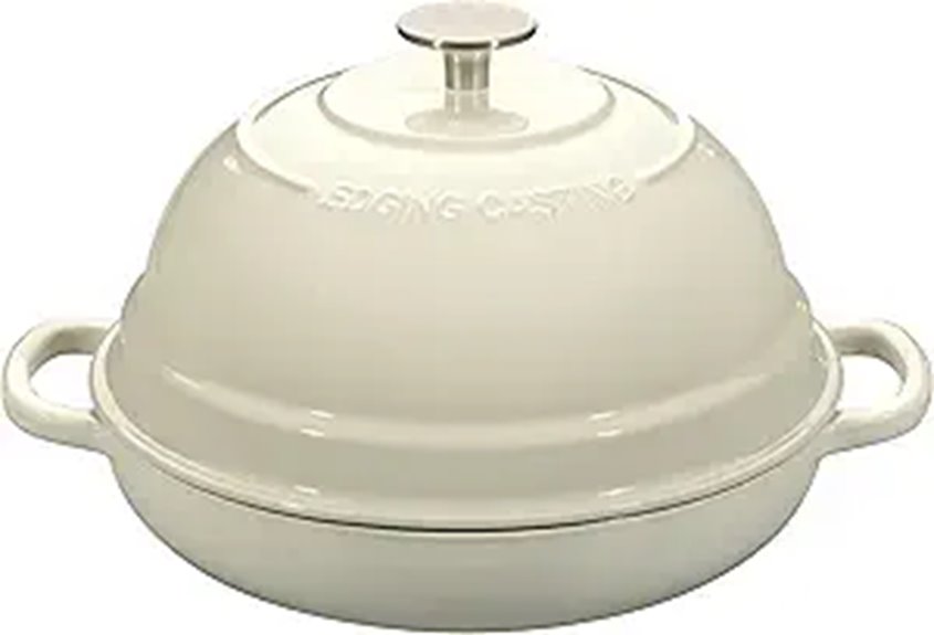 Enameled Cast Iron Dutch Oven for Bread Baking