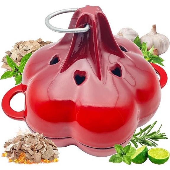 Enameled Cast Iron Smoker & Roaster Box