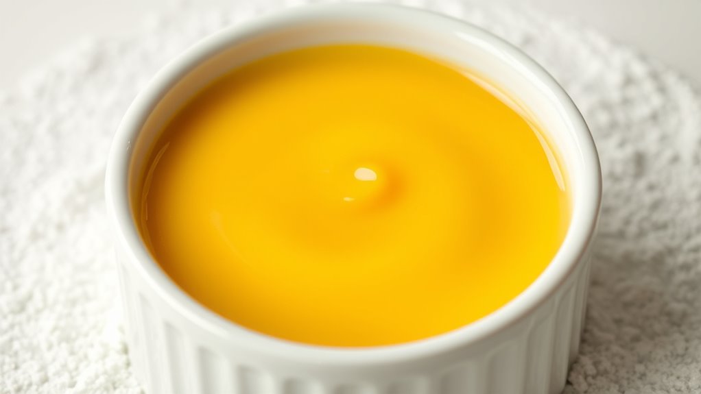 enhance custard stability and texture