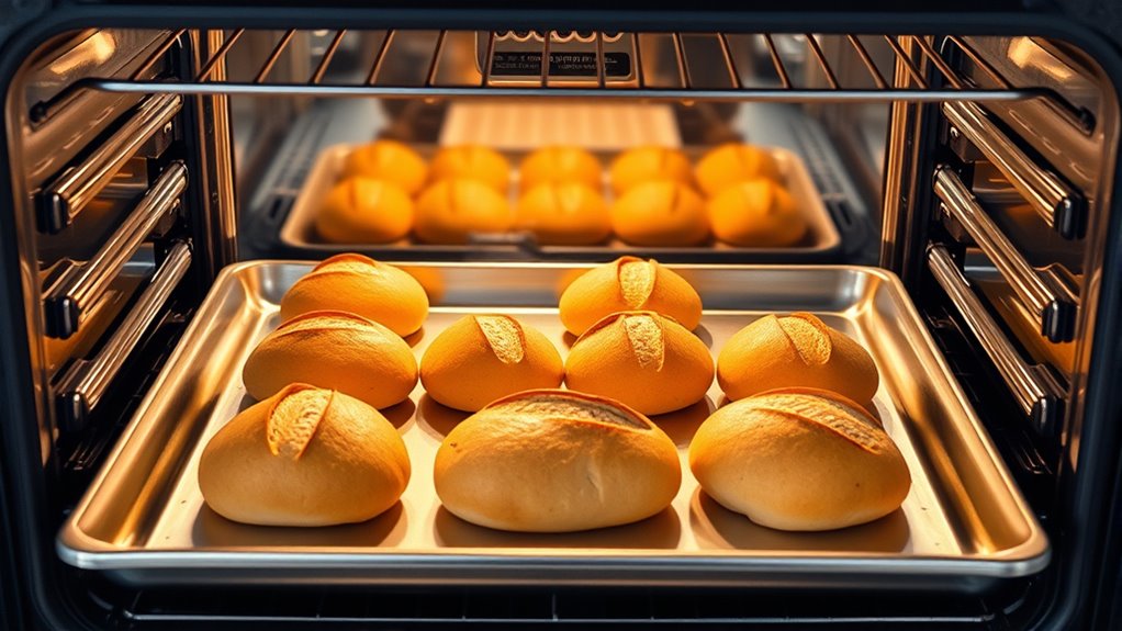 even spacing promotes even baking