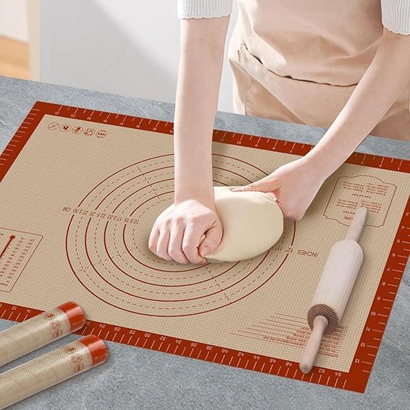 Silicone Baking Mat with Measurements Extra Large 24 x 16