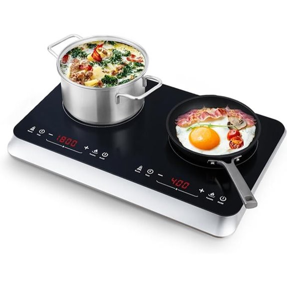 Double Induction Cooktop with Fast Warm-Up and Safety