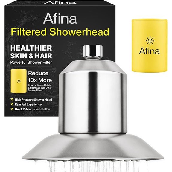 Afina Filtered Shower Head with Water Softener