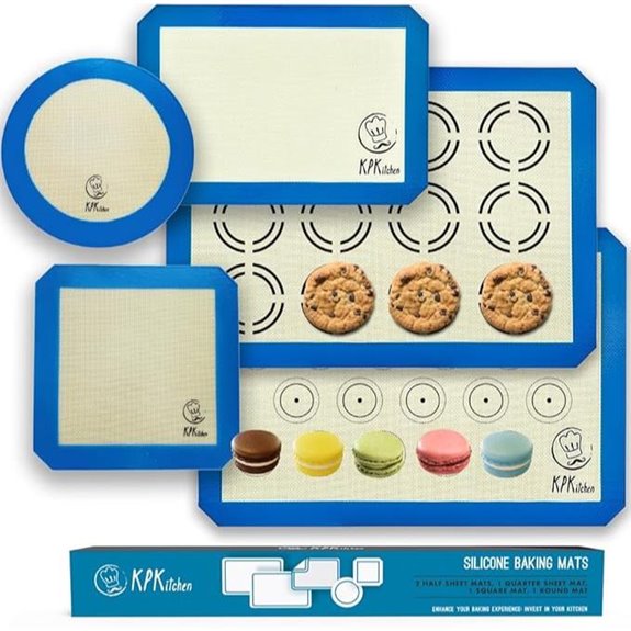Silicone Baking Mat Set of 5 with Multiple Shapes