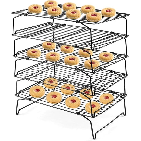Leonyo 5-Tier Stainless Steel Cooling Racks