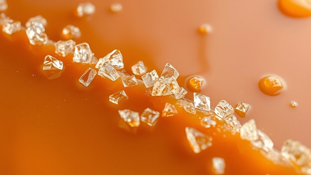 fix grainy caramel texture