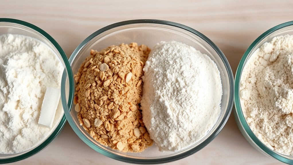 flour protein content types