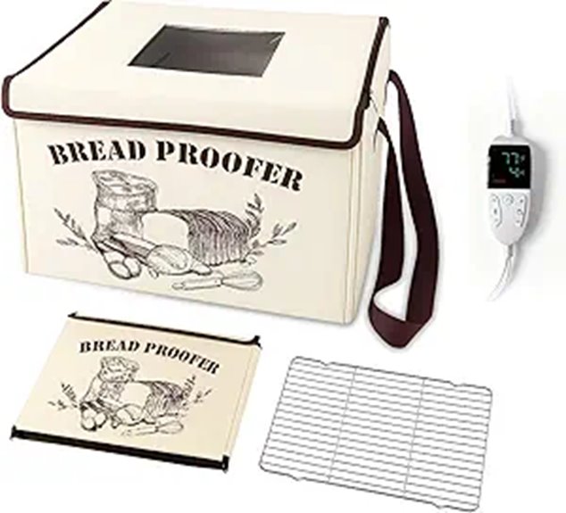 Foldable Bread Proofing Box with Shelf & Timer