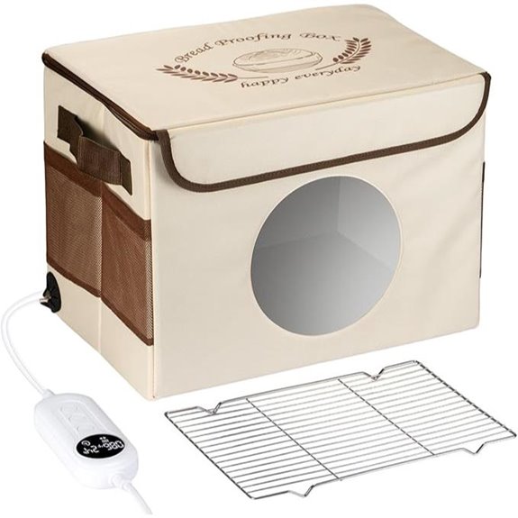 Foldable Bread Proofing Box with Timer and Rack