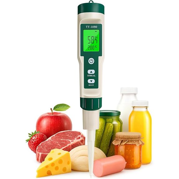 Digital pH Meter for Food and Liquids with ATC