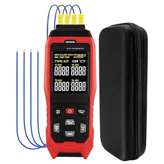 Thermocouple Data Logger with 4 Channels and USB Export