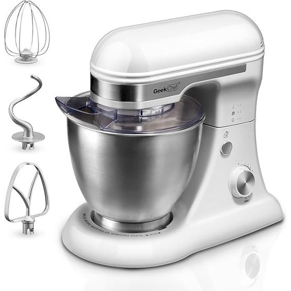 4.8QT Electric Stand Mixer with Accessories