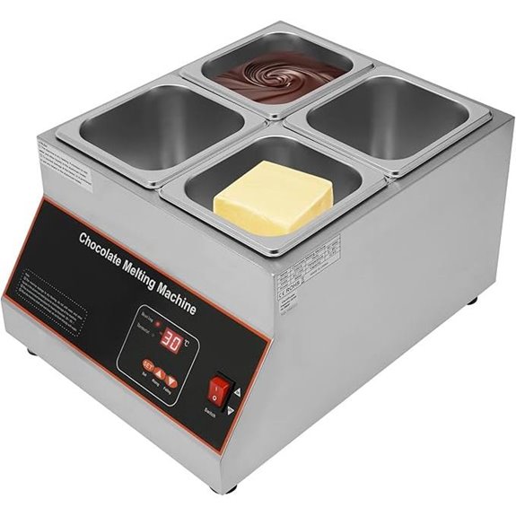 Chocolate Melting Pot with 4 Tanks and Temperature Control