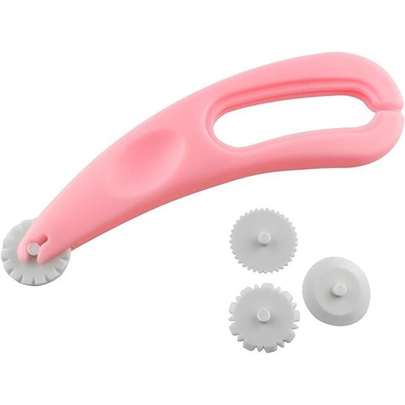 Fondant Roller Cutter with 4 Wheel Styles
