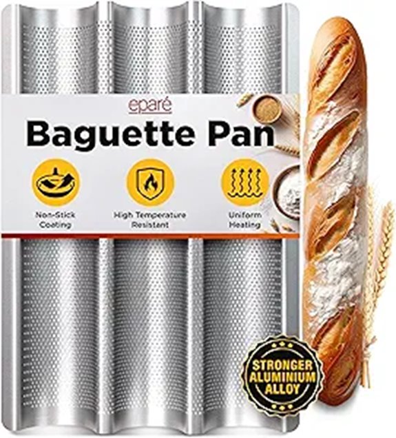 Eparé French Baguette Bread Pan for Baking