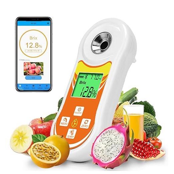 Smart Brix Refractometer for Fruit and Beverage Testing
