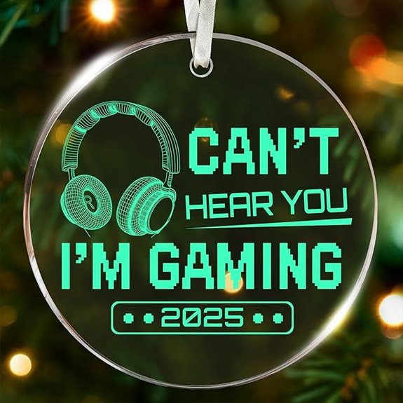 Gaming Christmas Tree Ornaments - Gamer Gift Headphone Design