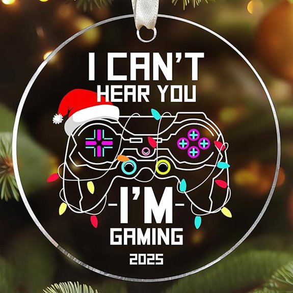 Gaming Christmas Ornaments for Teen and Men