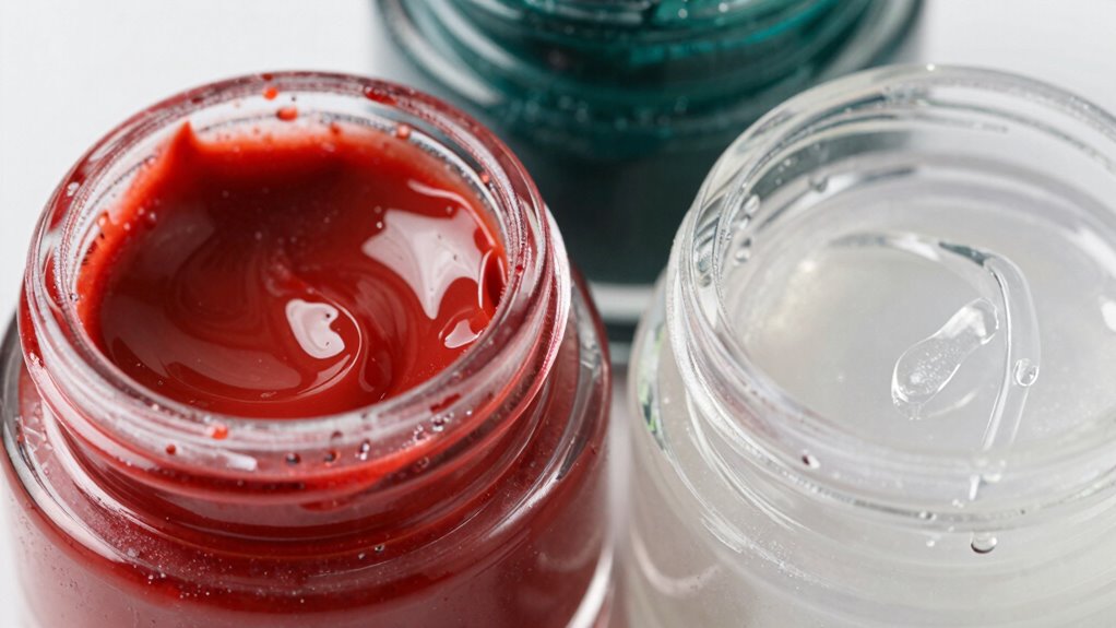 gel and liquid color comparison