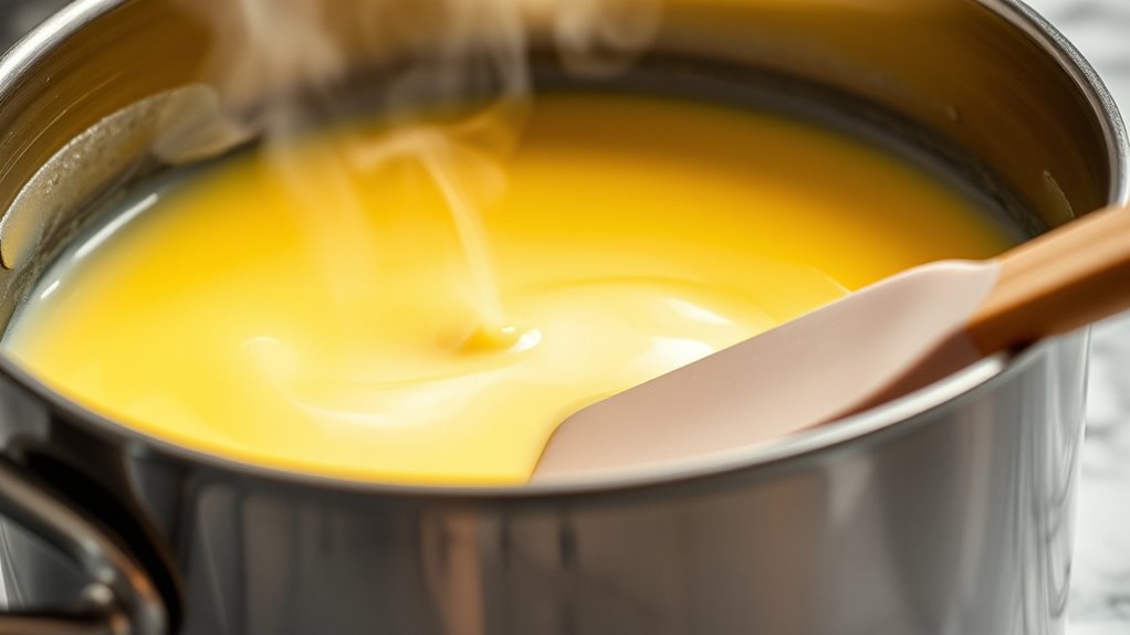 gentle low temperature stirring