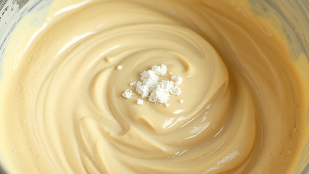 gentle mixing preserves texture